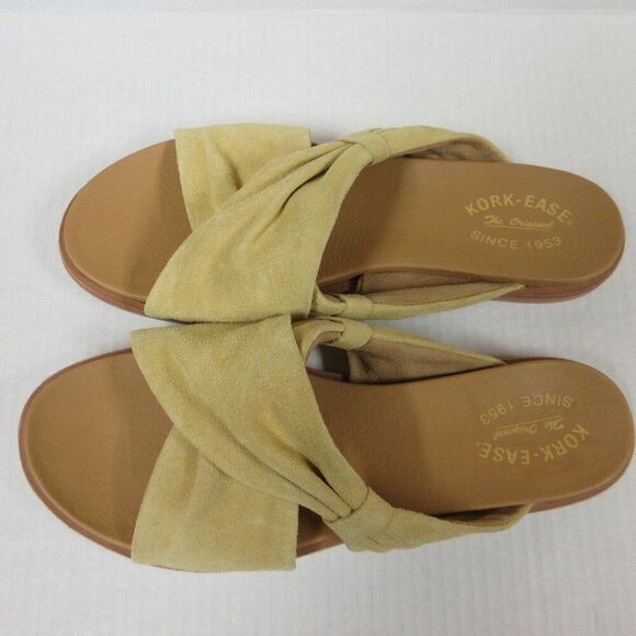 KORK EASE Zel Suede Sandal Womens Sz 11 Slip On Open Toe Leather Slide NEW - Picture 4 of 10